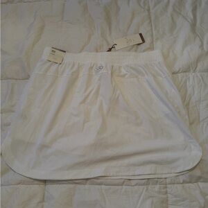 Calia Golf Tennis Skort White Built In Shorts Women’s Large NWT